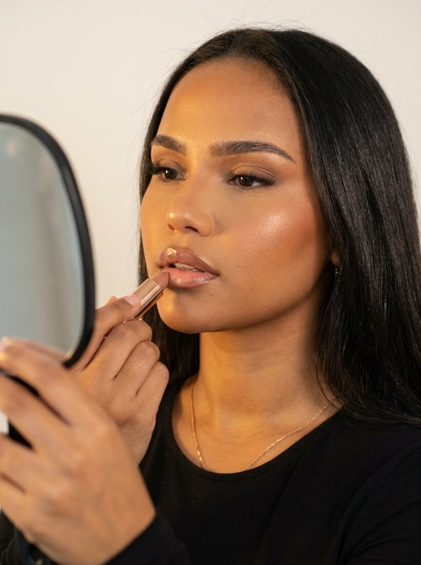 Influenceuse beauté gloss